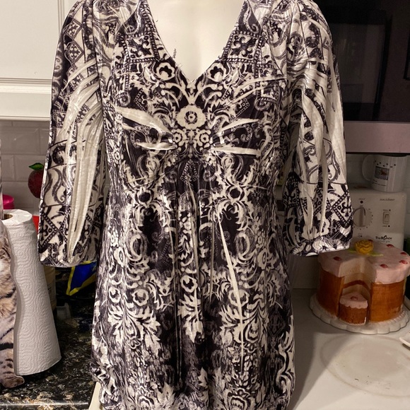 Apt. 9 Tops - C womens Apt. 9 casual gray 3/4 sleeve stretch plus size top 2x. EUC